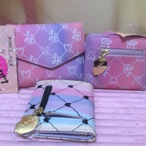 Brand new! Betsy Johnson Pink and Purple Wallet Set🩷